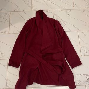 Maroon Wrap Coat